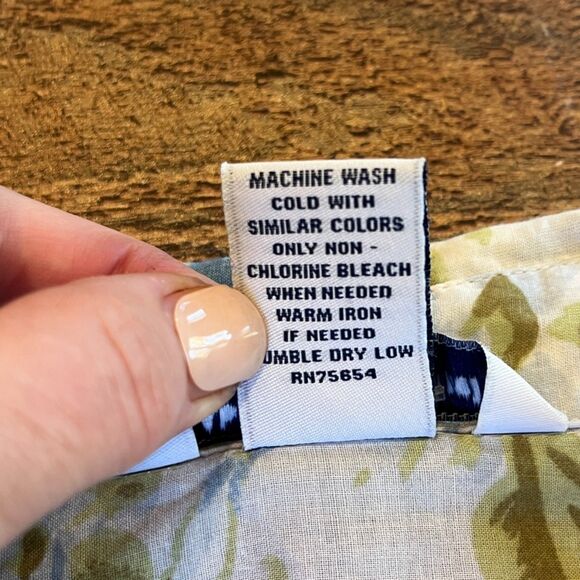 Abercrombie & Fitch Blue Floral Snap Front Western Shirt Long Sleeves XS Cotton - Picture 4 of 7